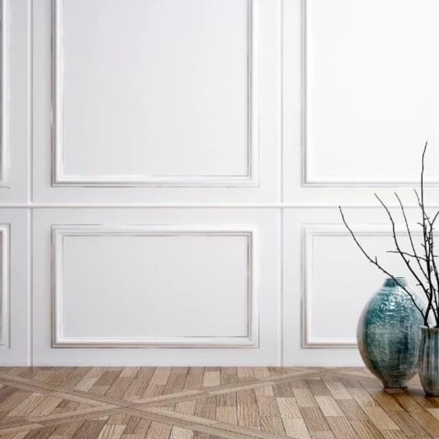 KIT C/ 3UN Moldura Autocolante Boiserie 30x60 Revestimento Parede Madeira MDF