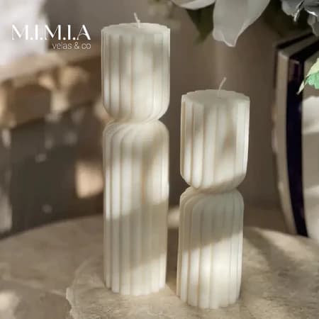 Vela Aromática Decorativa Perfumada Artesanal Cera de Coco 100% Vegetal