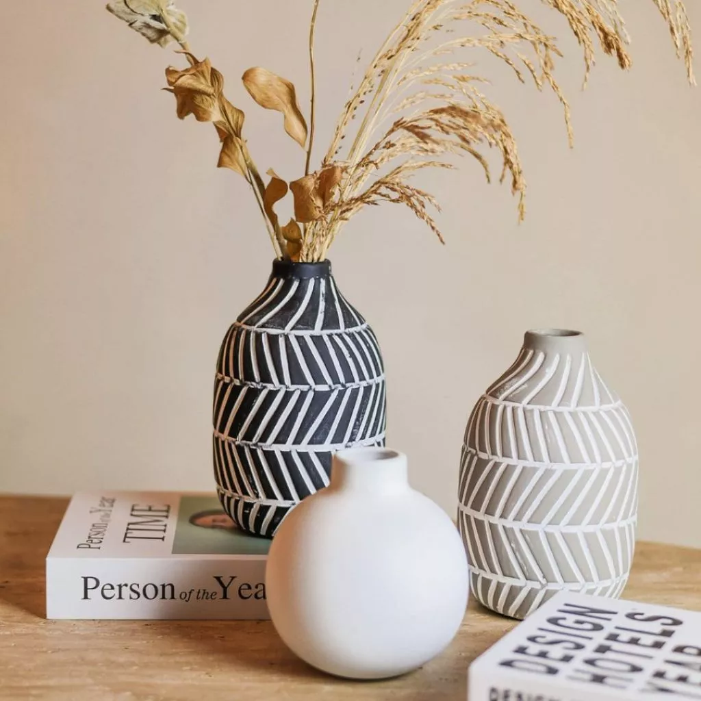 Vaso Porcelana Etnico Neutro delicado