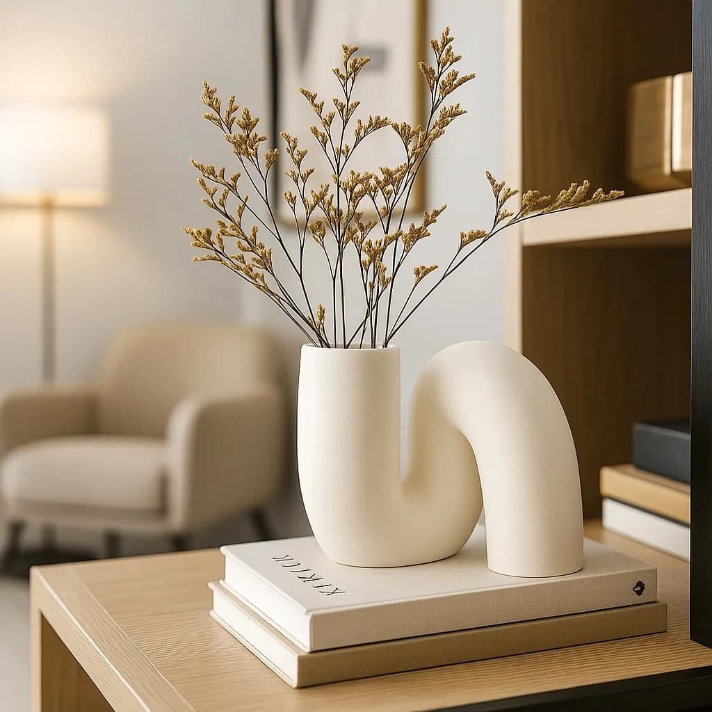 Vaso Escultura Nórdico Decorativo Boho