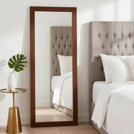 Espelho 30x75 Moldura Marrom