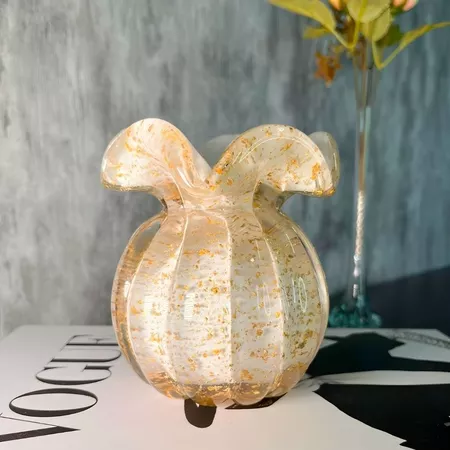 Vaso Murano Trouxinha Cristal Enfeite Decoração Casa Flor