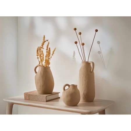 Vaso Decorativo Artesanal Orgânico Texturizado Em Cerâmica