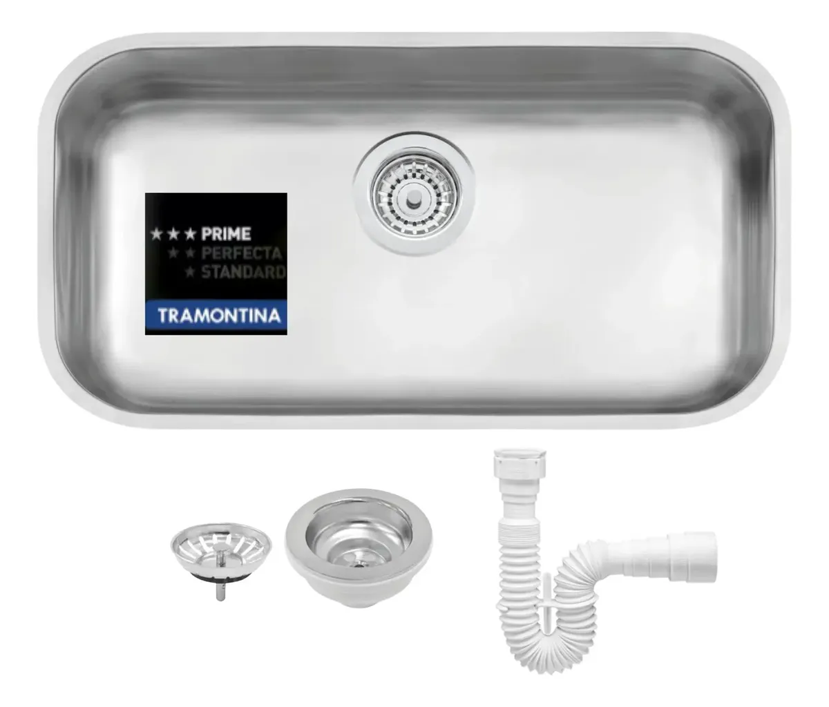 Cuba Tramontina Inox 56x34x17 Prime Cozinha Pia Acetinada N2