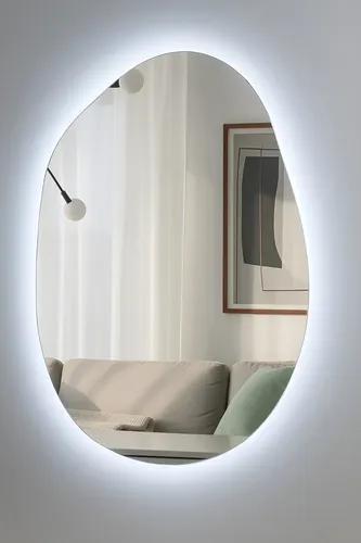 Espelho Orgânico C/ Led Decorativo Lapidado 1,20x90 Grande