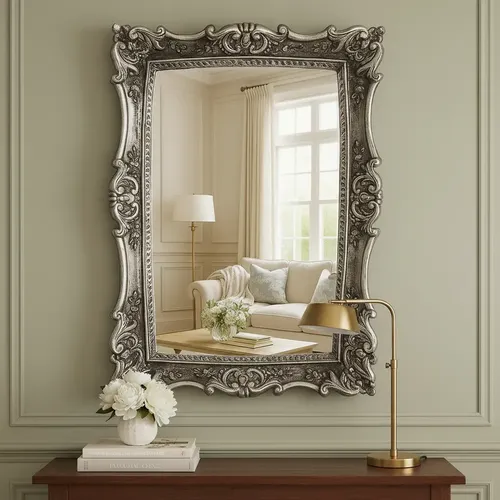 Espelho Europeu Decorativo Casa Provençal Clássico Luxo