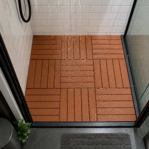 Kit 6 Deck Plástico Box Banheiro Sauna Piscina Sacada Jardim
