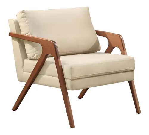 Poltrona modular Castellar Mobile Premium Mona tela linho/veludo/courino color diversas cores