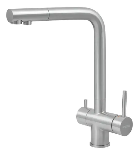 Misturador Monde Filter Ultra Com Saída Para Água Tramontina Acabamento Escovado Cor Cinza