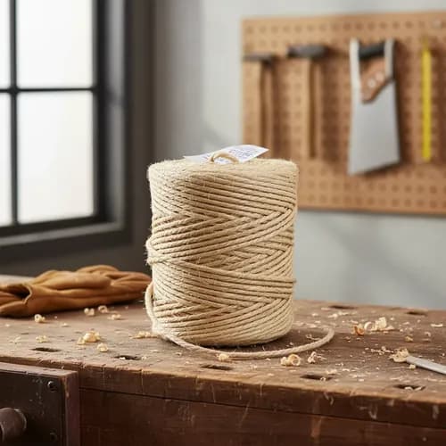 Fios Corda Sisal Cor Natural 500/3 166 Metros Decoração 4mm Cor Natural