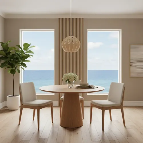 Mesa De Jantar Cone Redonda 107 / 110cm Laminada Em Freijó Mdf Melamina Madeira Natural Freijó
