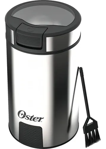 Moedor De Café Elétrico Oster Compacto 150w Preto E Inox